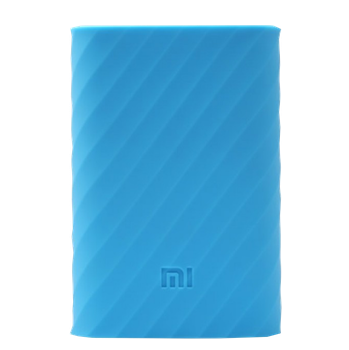 Чехол для Xiaomi Power Bank 10000 mAh силиконовый голубой