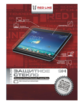 Стекло защитное для Samsung Galaxy Tab S2 8.0 Red Line