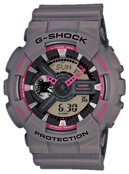 Наручные часы Casio GA-110TS-8A4 Наручные часы Casio GA-110TS-8A4До появления семейства G-SHOCK в 1983 году наручные часы считались непрочным и хрупким предметом. G-SHOCK исправили это, став новой точкой отсчёта и общепризнанным мировым эталоном высокой стойкости к повреждениям. Создавший G-SHOCK молодой инженер по име...<br>