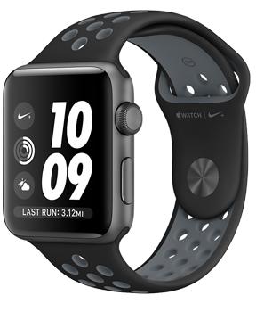 Apple Watch Nike+ 38mm Space Gray Aluminum Case with Black/Cool Gray Nike Sport Band Apple Watch Nike+ 38mm Space Gray Aluminum Case with Black/Cool Gray Nike Sport BandВот отличный помощник для тех, кто всерьез увлекается бегом. Регулярные пробежки станут еще интереснее вместе с Apple Watch Nike+. Модель относится ко второму поколению фирменных смарт-часов. Бренд проделал большую работу. Модель получила GPS, водонепрони...<br>