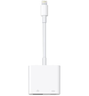 Адаптер Apple Lightning to USB3 Camera Adapter Адаптер Apple Lightning to USB3 Camera AdapterПереходник Lightning to USB Camera предназначен для легкой загрузки снимков и видео с цифровой камеры на iPad Pro.<br>