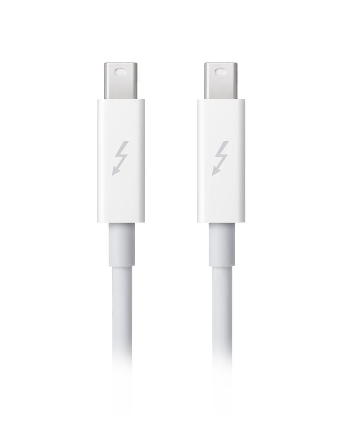 Apple Thunderbolt Cable Apple Thunderbolt CableApple Thunderbolt Cable — самый быстрый и простой способ подключить мощнейшие мониторы и другие высокоскоростные устройства к вашему компьютеру. Кабель передает данные в 20 раз быстрее, чем через USB! Это совершенно новый уровень работы устройств напрям...<br>
