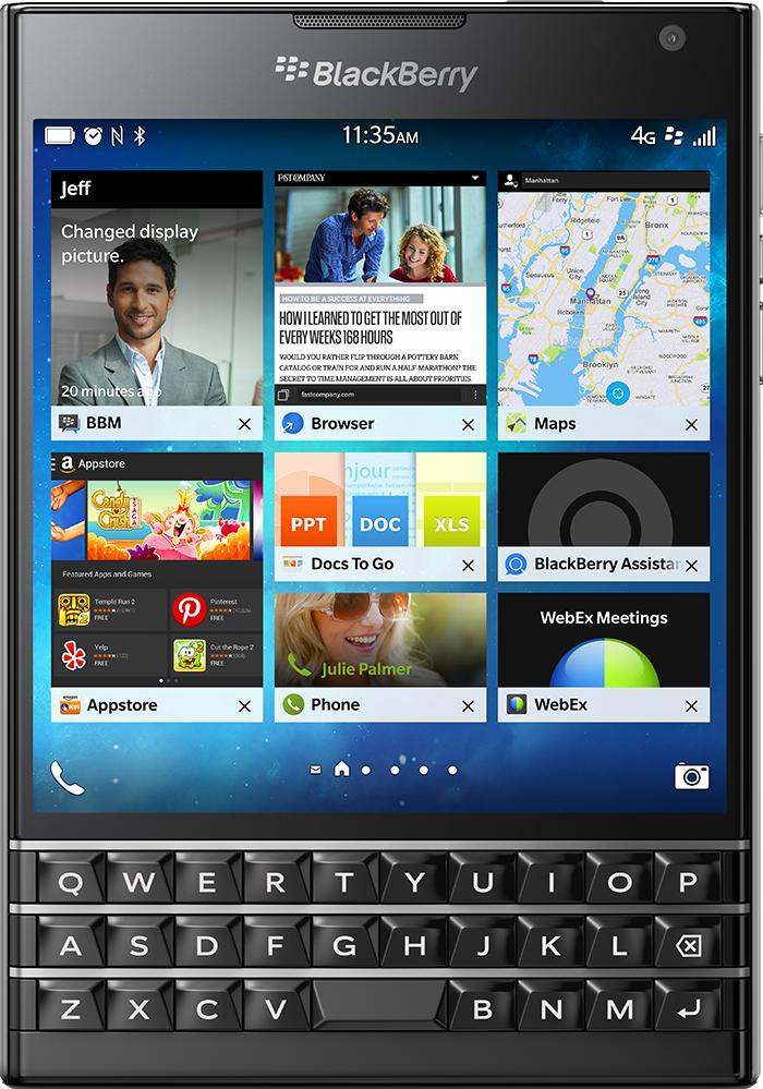 BlackBerry Passport 32 Gb BlackBerry Passport 32 GbДолгожданный девайс от солидной компании получился неповторимым! Уникальный «квадратный» дизайн дополняется здесь полноценной QWERTY-клавиатурой, солидным аккумулятором на 3450 мАч и просторным дисплеем 453 ppi. Устройство может записывать Full HD видео п...<br><br>Цвет: Белый