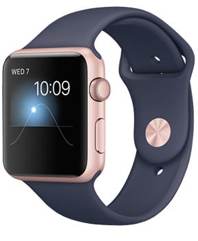 Apple Watch Series 2 42mm Rose Gold Aluminum Case with Midnight Blue Sport Band Apple Watch Series 2 42mm Rose Gold Aluminum Case with Midnight Blue Sport BandВторое поколение Apple Watch получило целый ряд мощных функций. Появился GPS?модуль. Смарт-часы получили водонепроницаемость до глубины 50 метров. Дисплей стал ярче в 2 раза. Новый быстрый процессор позволяет моментально обрабатывать информацию. Apple Wat...<br>