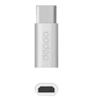Адаптер Deppa micro-USB to Type-C silver Адаптер Deppa micro-USB to Type-C silverАдаптер обеспечивает совместимость порта micro-USB с разъемом Type-C.<br>