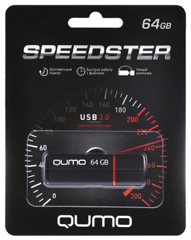 USB-накопитель Qumo Speedster USB 3.0 64GB 64 Gb USB-накопитель Qumo Speedster USB 3.0 64GB 64 GbКомпактный, недорогой, практичный flash-накопитель предназначен для хранения и переноса данных.<br>