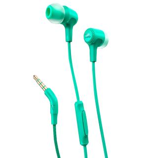 Наушники JBL E15 бирюзовые Наушники JBL E15 бирюзовыеЭти стильные и компактные наушники - отличный выбор для улицы. Модель E15 от известной компании JBL поставляется с мягкими гильзами-вкладышами. Микрофонный пульт ДУ позволяет принимать входящие телефонные вызовы.<br>