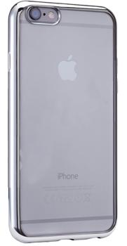 Накладка силиконовая для Iphone 5/5S/SE Ibox Blaze серебристая рамка