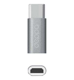 Адаптер Deppa micro-USB to Type-C grey