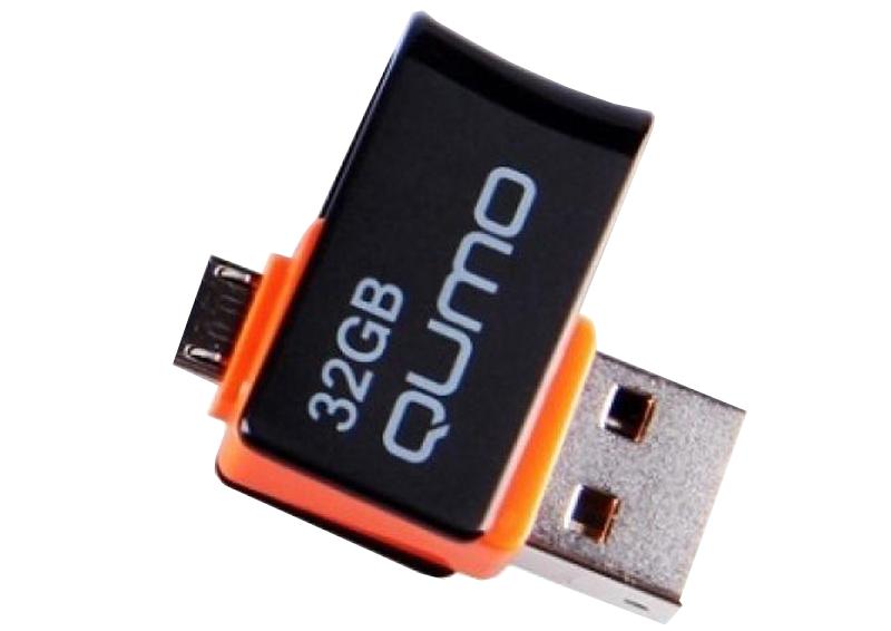 USB-накопитель Qumo Hybrid OTG MicroUSB+USB 32 Gb