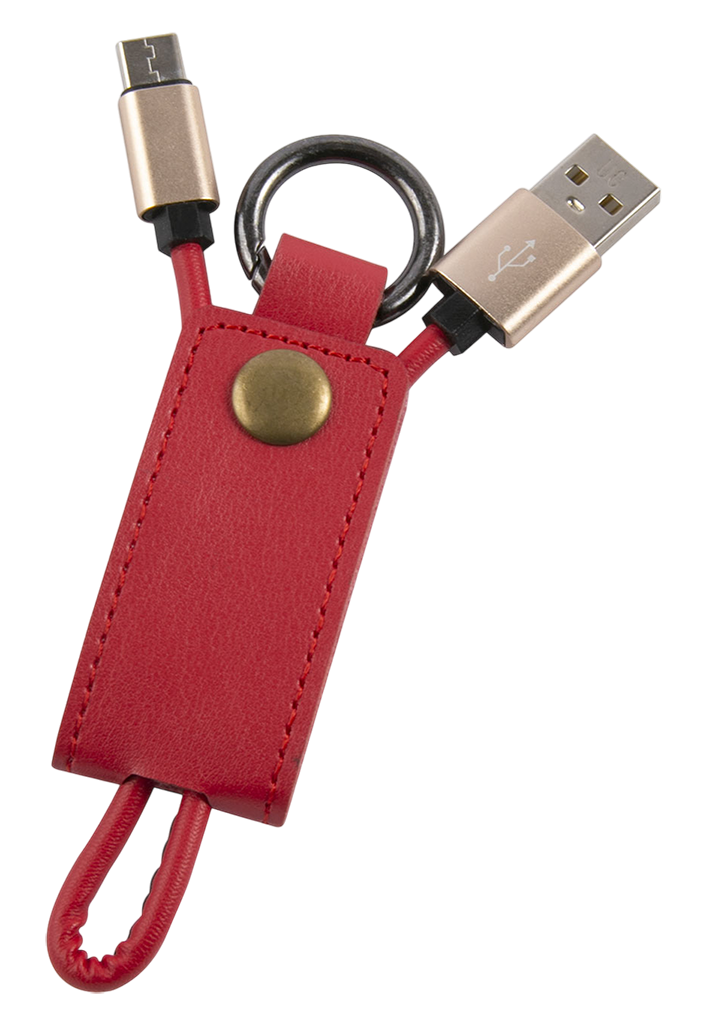 Кабель-брелок MB Mobility USB – Type-C, 25 см, красный
