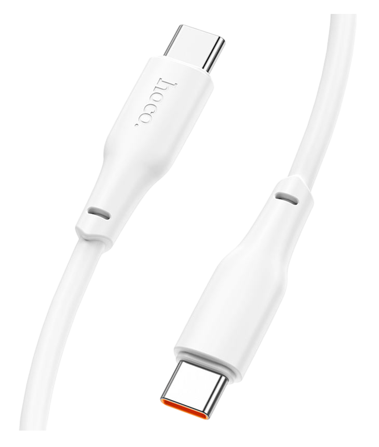 Кабель Hoco X93 Force 60W charging, Type-C - Type-C, 2 метра, белый