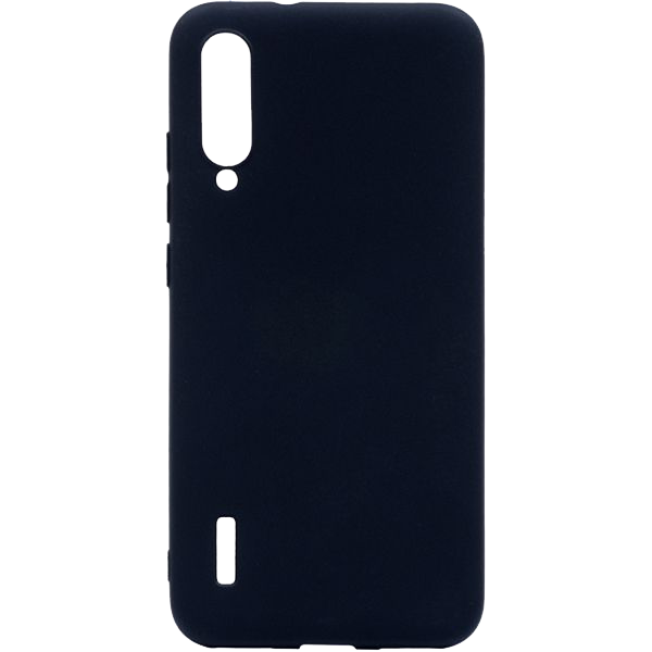Чехол для Xiaomi Mi A3 Silky soft touch силиконовый Темно-синий