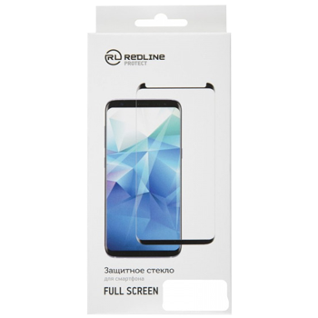 Стекло защитное для Xiaomi Redmi Go Full Screen Red Line черное