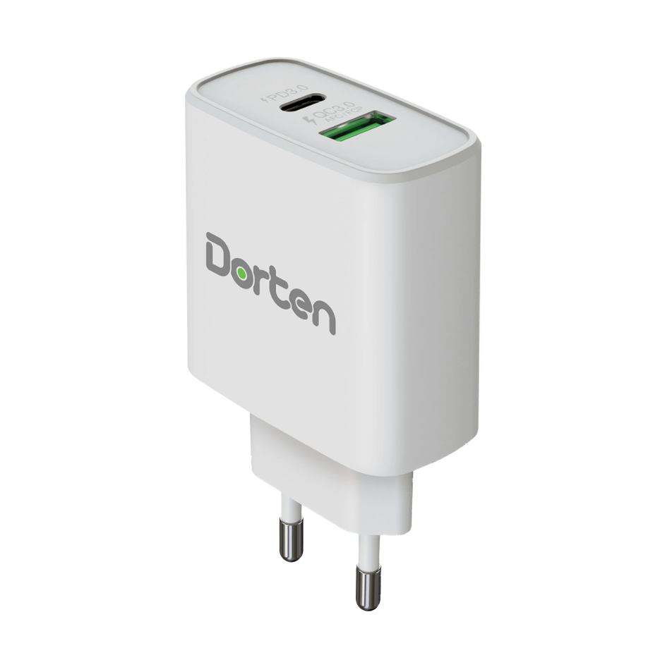 Сетевое зарядное устройство Dorten 2-Port USB 20W Wall Quick Charger  PD3.0+QC3.0 купить для телефона по выгодным ценам в интернет-магазине  1click.ru