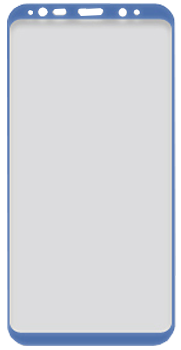 Стекло защитное для Samsung Galaxy S8 Ainy Full Screen Cover (3D) 0,2mm голубое