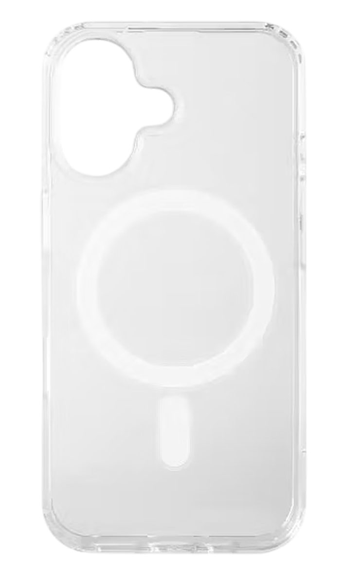 Накладка пластик Red Line для iPhone 16, для MagSafe, с силиконовым краем, прозрачная — купить у 1CLICK RU