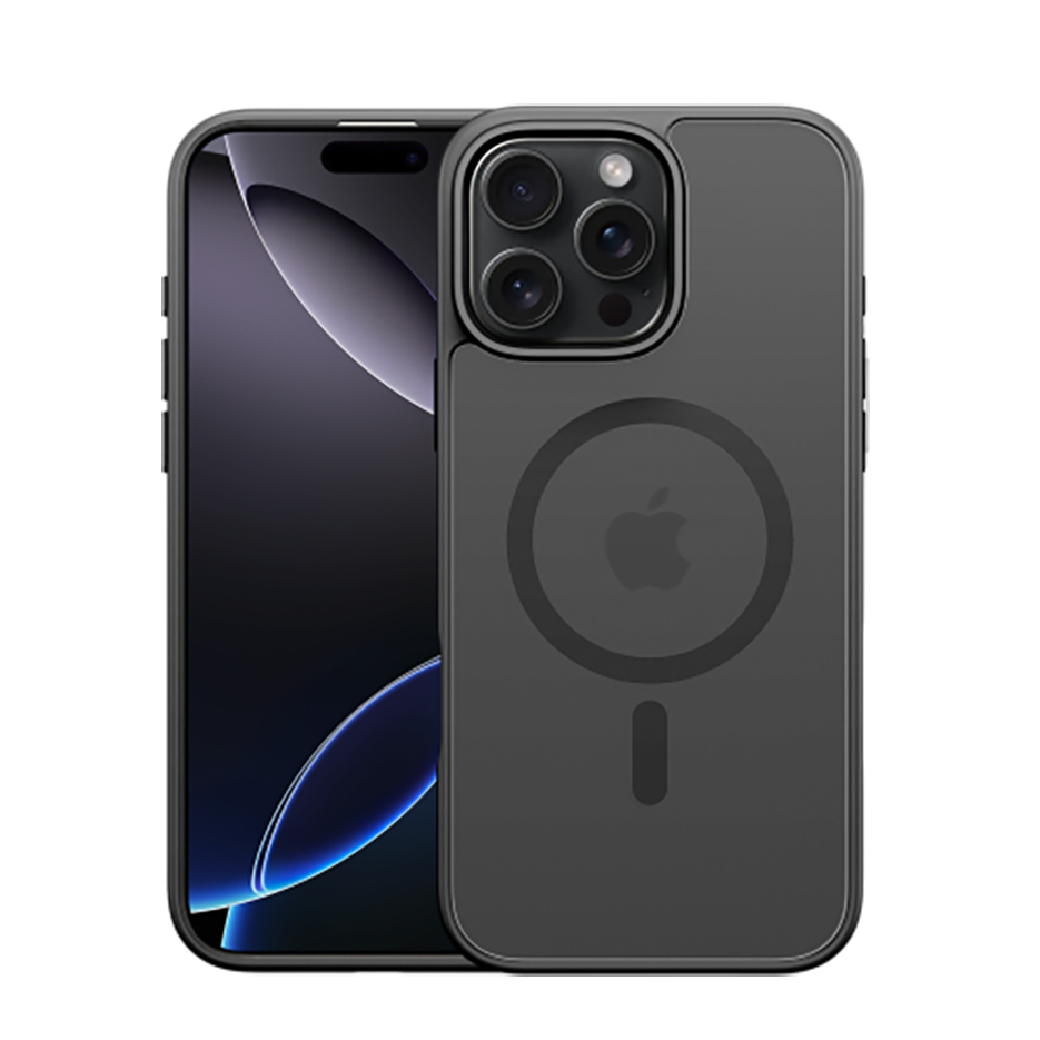 Чехол для iPhone 16 Pro Max Dux Ducis Yind Series Case, MagSafe, матовый с черными рамками
