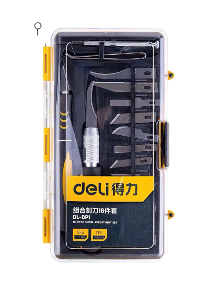 Набор многофункциональных ножей Xiaomi Deli Utility Knife 16 сменных лезвий (DL-DP1)