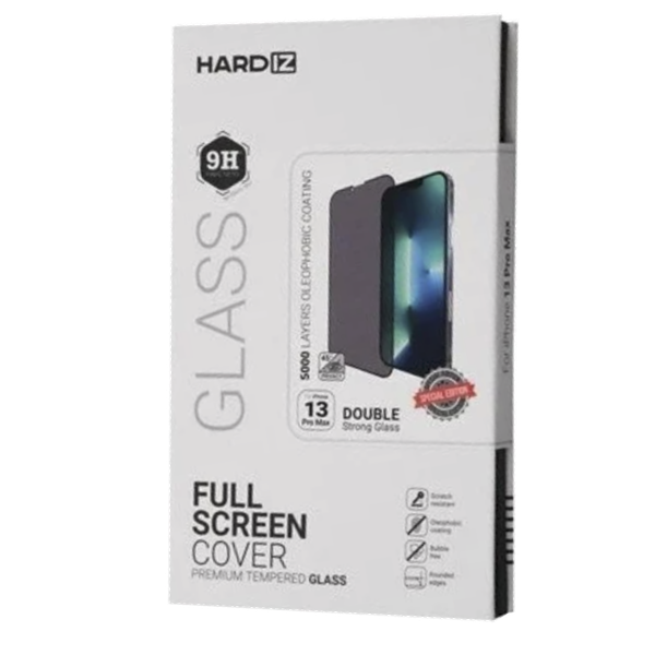 Стекло защитное для Apple iPhone 14 Plus/13 Pro Max Hardiz Premium Full Screen Cover (3D) черное