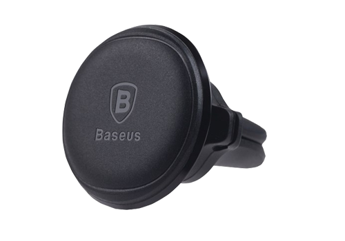 Автомобильный держатель Baseus Magnetic Air Vent Car Mount Holder with cable clip Black