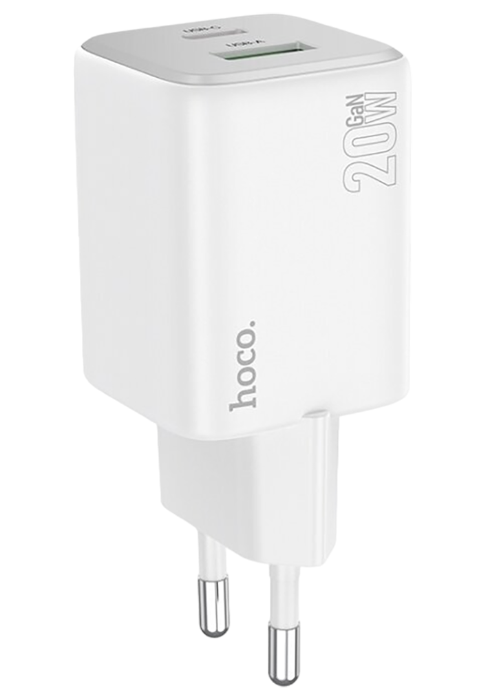 Сетевое зарядное устройство Hoco N41 Almighty PD20W+QC3.0 White