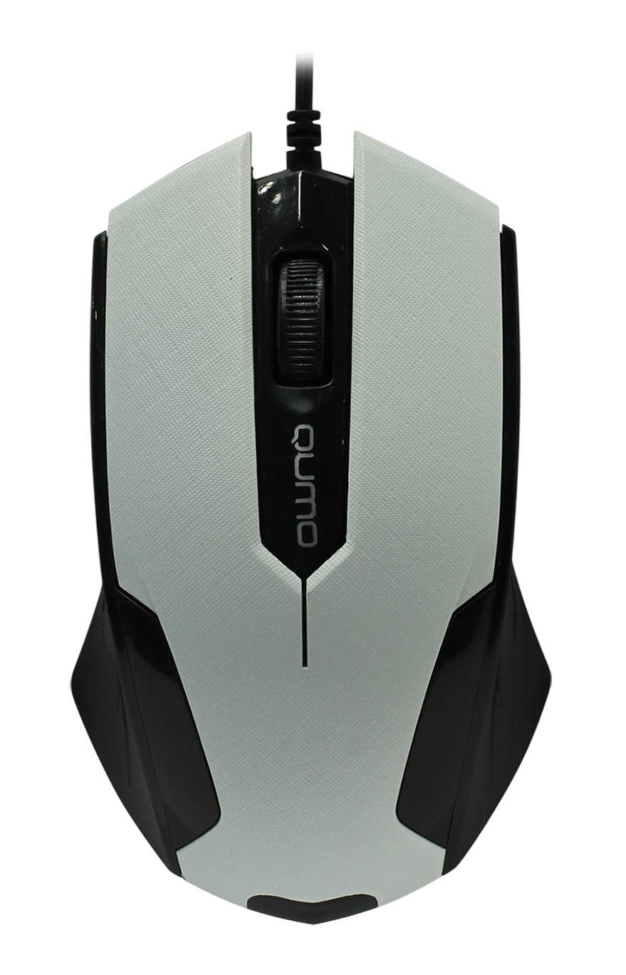 Мышь Qumo Office M14, проводная, оптическая, белая