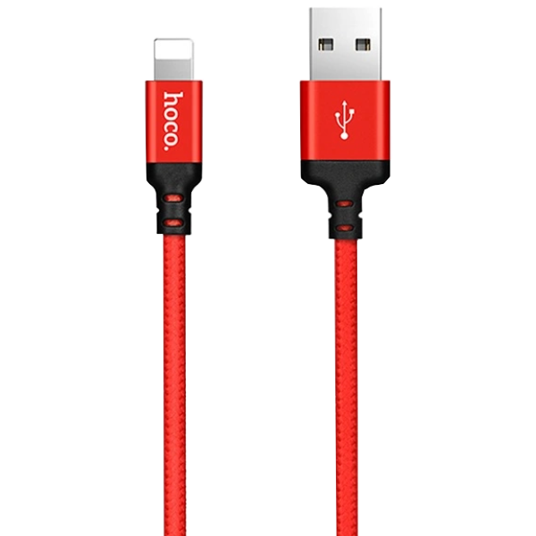 Кабель Lightning Hoco X14 2m Red