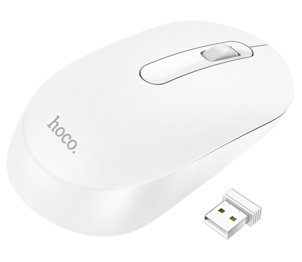 Мышь Hoco GM14 Platinum 2.4G Business Wireless Mouse White фото 1