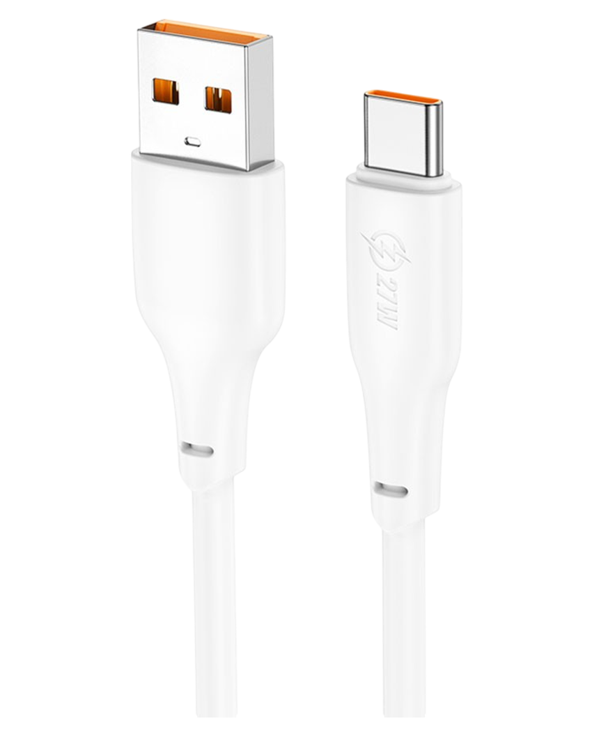 Кабель HOCO X93 Force USB - Type-C 3А, PD 27Вт, 1.0м белый