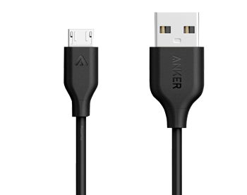 MicroUSB кабель Anker A8132H12 0,9 метра Black