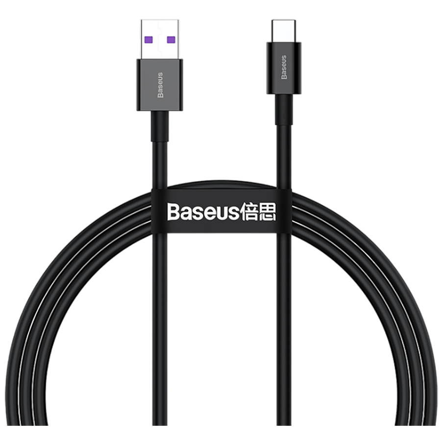 Кабель Baseus Superior Series Fast Charging Data Cable USB to Type-C 66W 1m черный