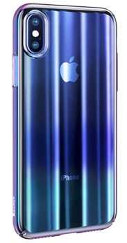 Чехол для iphone XS Max Baseus Aurora Transparent Blue