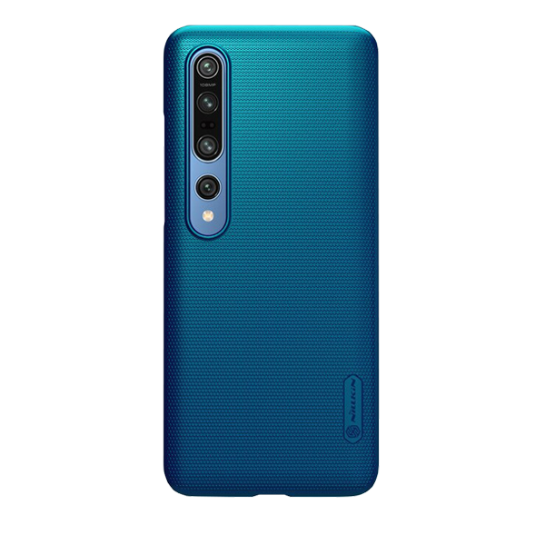 Чехол Nillkin Super Frosted Shield для Xiaomi Mi 10/Mi 10 Pro Peacock Blue