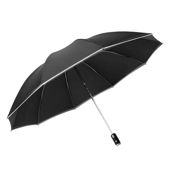 Зонт Zuodu Automatic Umbrella Led черный