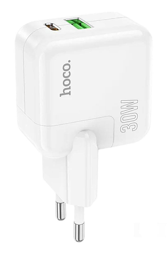 Сетевое зарядное устройство Hoco C111A PD30W+QC3.0 White