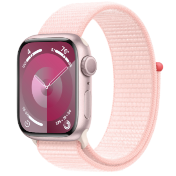 Apple Watch Series 9 GPS 41mm Aluminium Case with Pink/Light Pink Sport Loop (MR953) фото 1