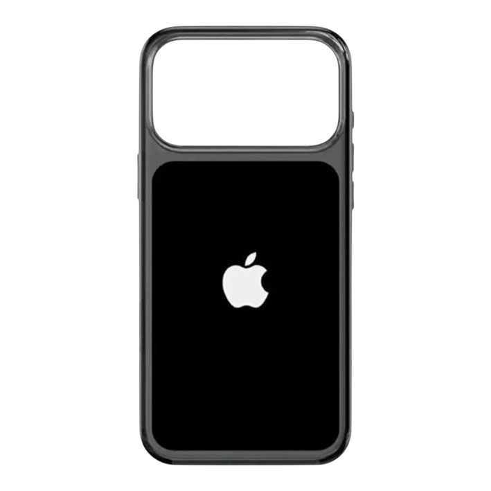 Чехол пластиковый для iPhone 17 Pro Max, CLEAR CASE цветной, черный