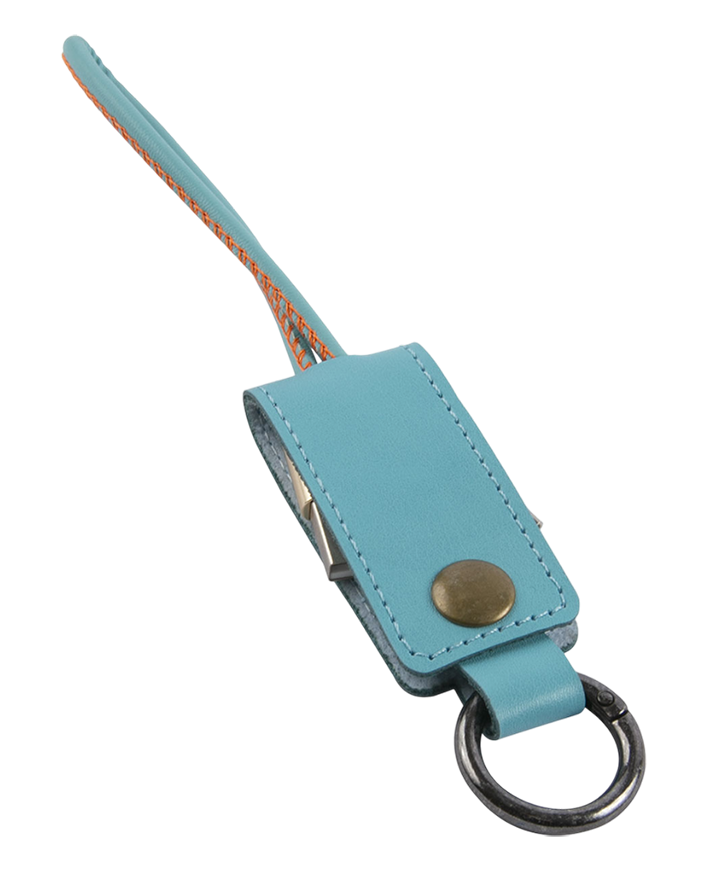 Кабель-брелок MB Mobility USB – Type-C, 25 см, голубой