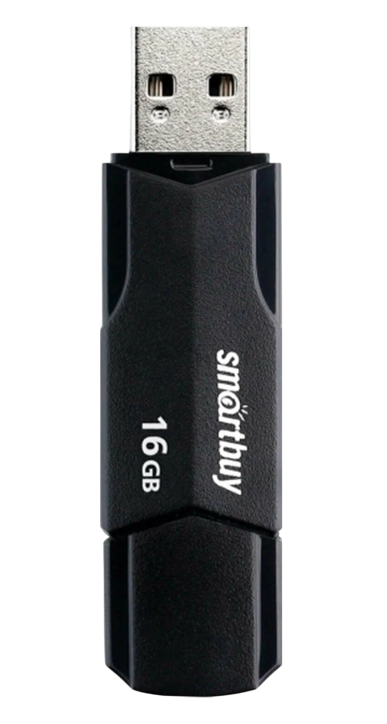 USB-накопитель 16Gb SmartBuy Clue, USB 2.0, черный