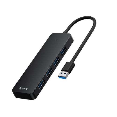 Хаб Baseus Flite Series 4-Port HUB Docking Station (USB-A to USB3.0x4) B00052800812-03, Space gray