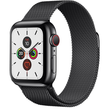 Apple Watch Series 5 GPS+ Cellular 40mm Space Black Stainless Steel Case with Space Black Milanese L