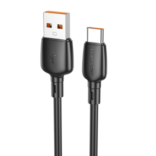 Кабель Borofone BX93 Super power, USB to Type-C, 1.0м, 3,0А, PD 27Вт, черный