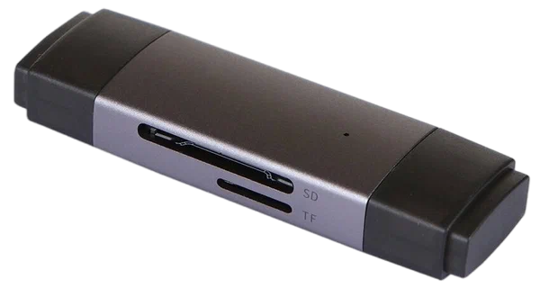 Картридер Baseus Lite Series USB-A & Type-C to SD/TF Card Reader (WKQX060113) Gray