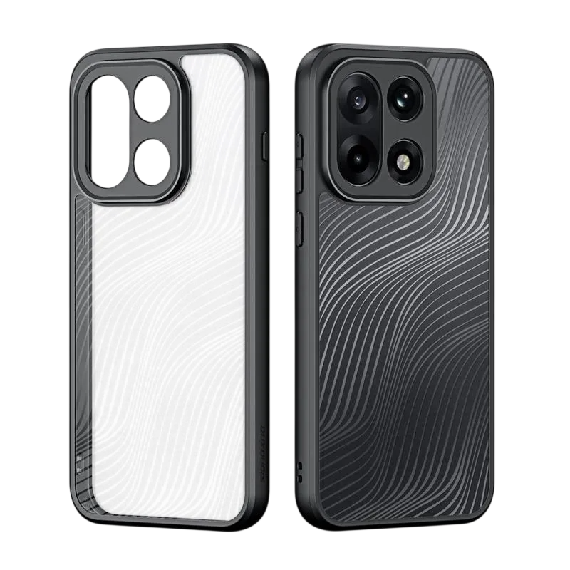 Чехол для OnePlus 15, Dux Ducis, Aimo Series Case, прозрачный с черными рамками