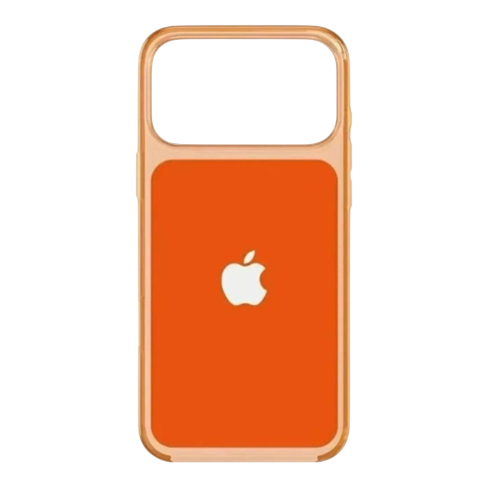 Чехол пластиковый для iPhone 17 Pro Max, CLEAR CASE цветной, оранжевый