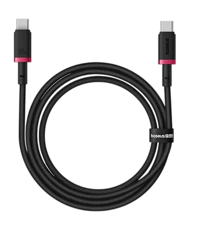 Кабель Baseus Dura Series Type-C to Type-C 100W 1m черный-красный P10377803U01-01