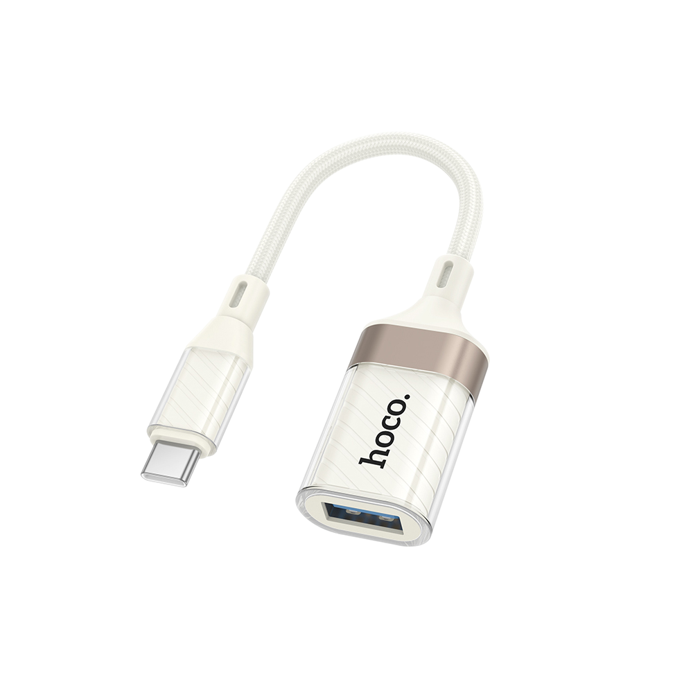 Переходник Hoco UA39A OTG, Type-C(m) - USB(f), 12,5см, белый