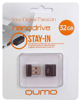 USB-накопитель Qumo Nano USB 2.0 32GB Black