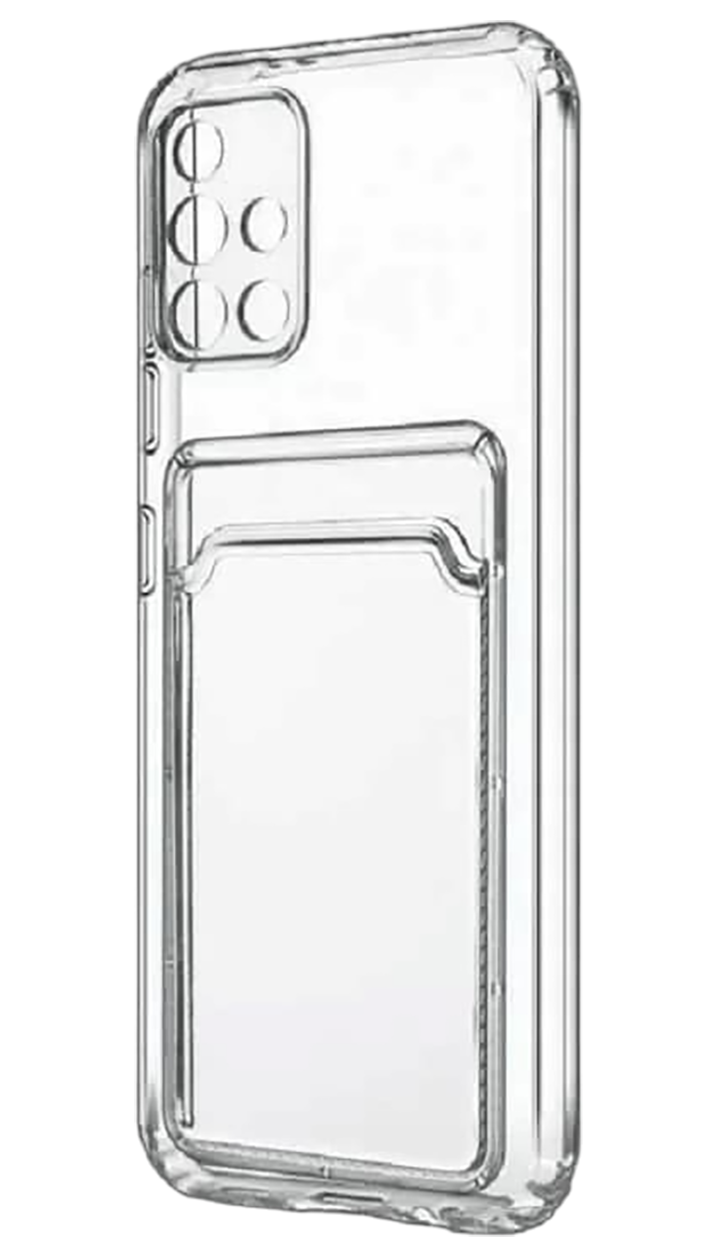 Накладка силикон iBox Crystal для Samsung Galaxy S24 Ultra, с кардхолдером (прозрачный)